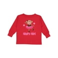 thumbnail image 1 of Inktastic Gigi's Girl Monkey Girls Long Sleeve Toddler T-Shirt, 1 of 5