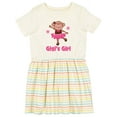 thumbnail image 1 of Inktastic Gigi's Girl Monkey Girls Toddler Dress, 1 of 5