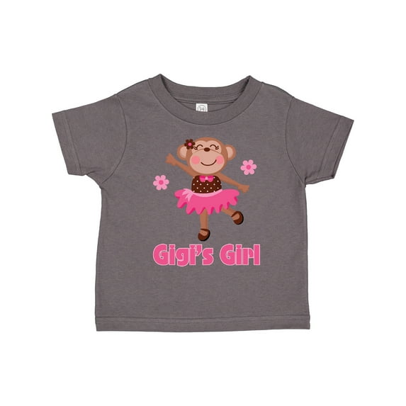 Inktastic Gigi's Girl Monkey Girls Toddler T-Shirt