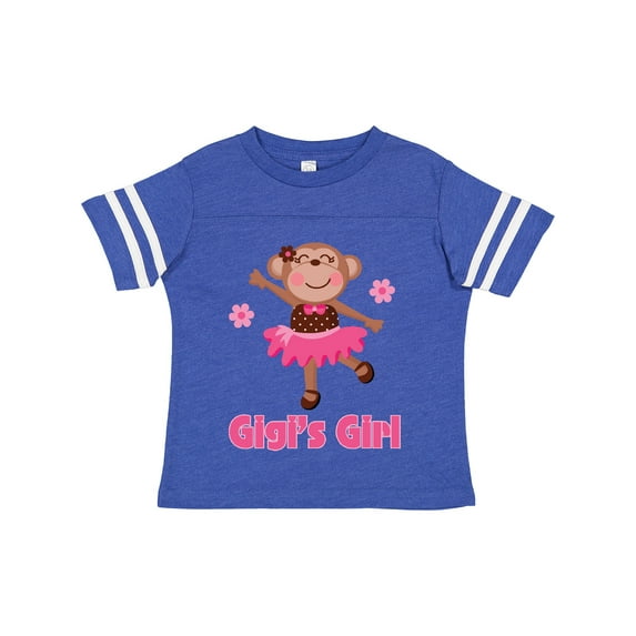 Inktastic Gigi's Girl Monkey Girls Toddler T-Shirt