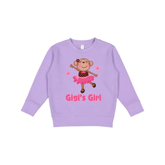 Inktastic Gigi's Girl Monkey Toddler Sweatshirt