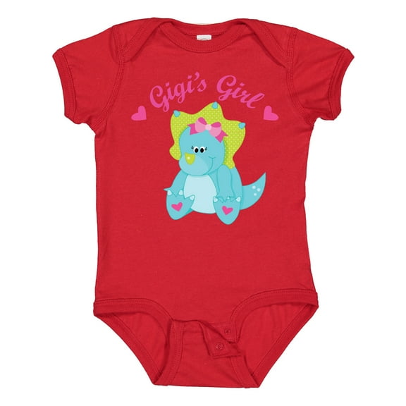 Inktastic Gigi's Girl dinosaur Girls Baby Bodysuit