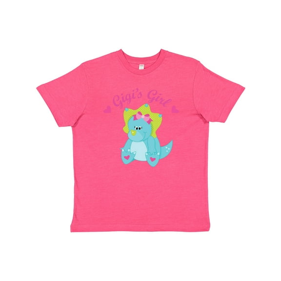 Inktastic Gigi's Girl dinosaur Youth T-Shirt