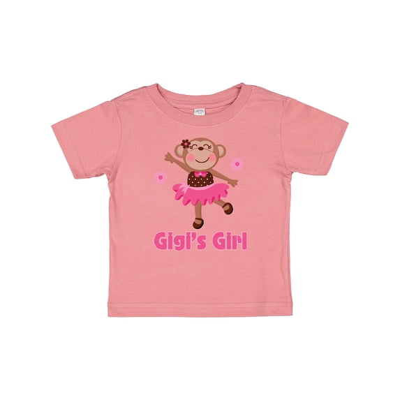 Inktastic Gigi's Girl monkey Girls Baby T-Shirt