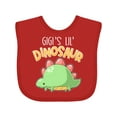 thumbnail image 1 of Inktastic Gigi's Lil' Dinosaur with Cute Stegosaurus Boys or Girls Baby Bib, 1 of 4
