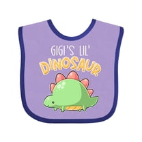 Inktastic Gigi's Lil' Dinosaur with Cute Stegosaurus Boys or Girls Baby Bib