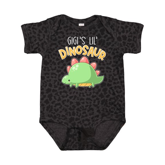 Inktastic Gigi's Lil' Dinosaur with Cute Stegosaurus Boys or Girls Baby Bodysuit