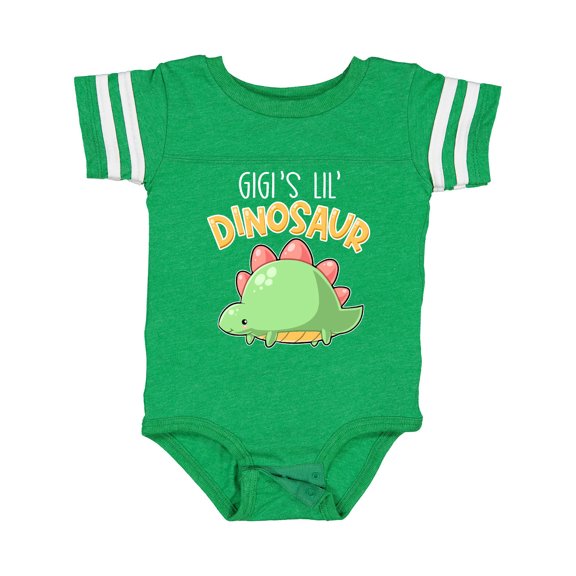 Inktastic Gigi's Lil' Dinosaur with Cute Stegosaurus Boys or Girls Baby Bodysuit