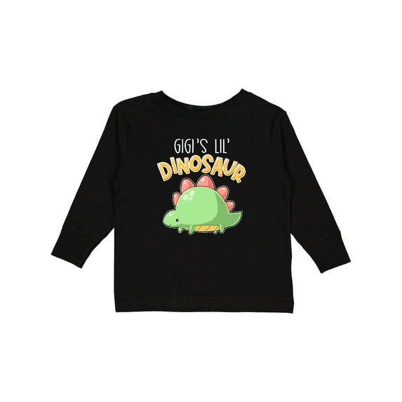 Inktastic Gigi's Lil' Dinosaur with Cute Stegosaurus Boys or Girls Long Sleeve Toddler T-Shirt