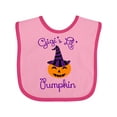 thumbnail image 1 of Inktastic Gigi's Lil' Pumpkin Boys or Girls Baby Bib, 1 of 4