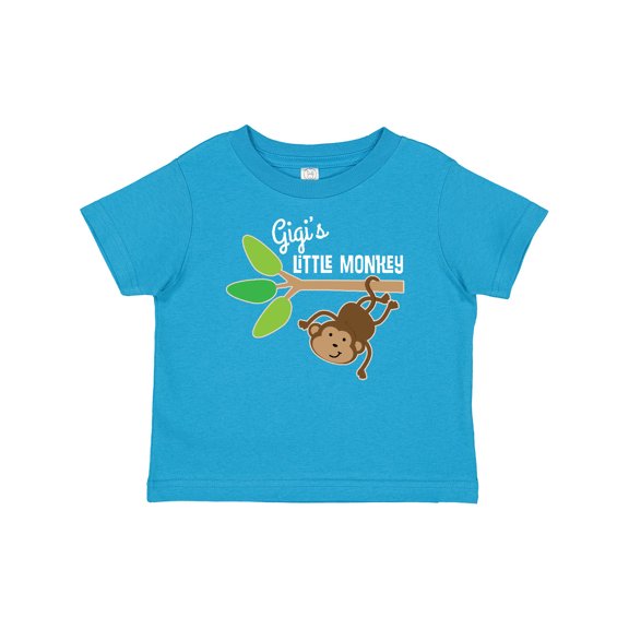 Inktastic Gigi's Little Monkey Grandchild Boys or Girls Baby T-Shirt