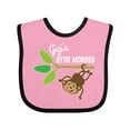 thumbnail image 1 of Inktastic Gigi's Little Monkey Grandchild Gift Boys or Girls Baby Bib, 1 of 4