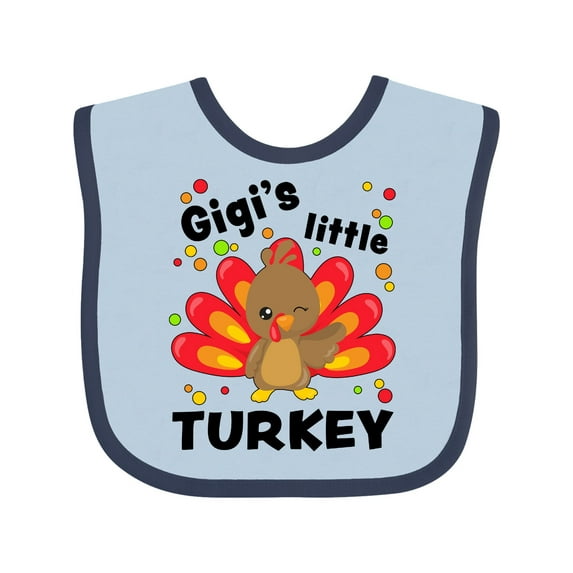 Inktastic Gigi's Little Turkey Boys or Girls Baby Bib