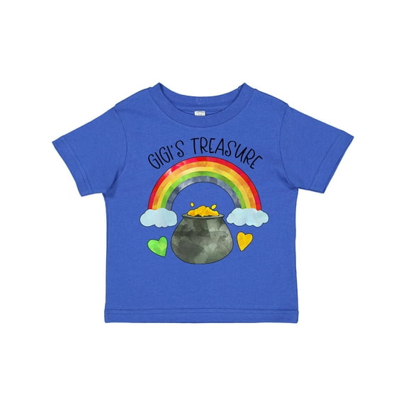 Inktastic Gigi's Treasure St. Patrick's Day Rainbow and Gold Boys or Girls Toddler T-Shirt