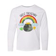 thumbnail image 1 of Inktastic Gigi's Treasure St. Patrick's Day Rainbow and Gold Long Sleeve Youth T-Shirt, 1 of 5