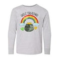 thumbnail image 1 of Inktastic Gigi's Treasure St. Patrick's Day Rainbow and Gold Long Sleeve Youth T-Shirt, 1 of 5