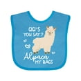 thumbnail image 1 of Inktastic Gigi's You Say Alpaca My Bags Boys or Girls Baby Bib, 1 of 4