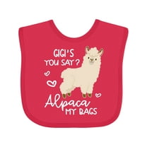 Inktastic Gigi's You Say Alpaca My Bags Boys or Girls Baby Bib