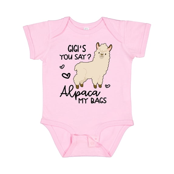 Inktastic Gigi's You Say Alpaca My Bags Boys or Girls Baby Bodysuit