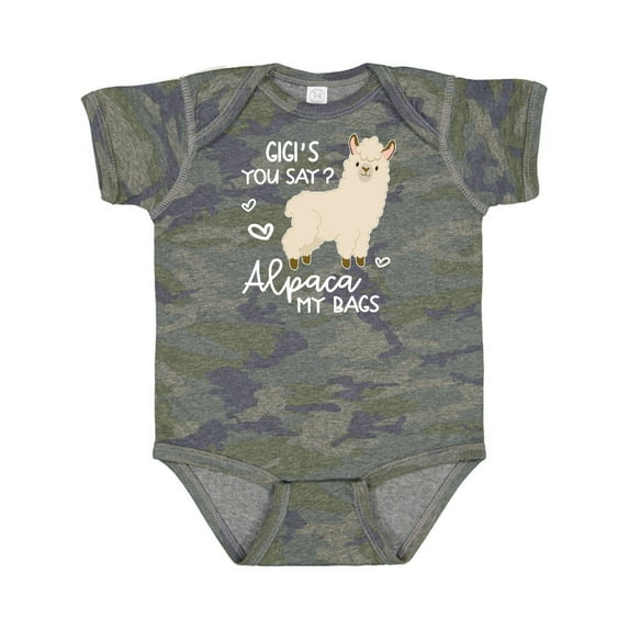 Inktastic Gigi's You Say Alpaca My Bags Boys or Girls Baby Bodysuit