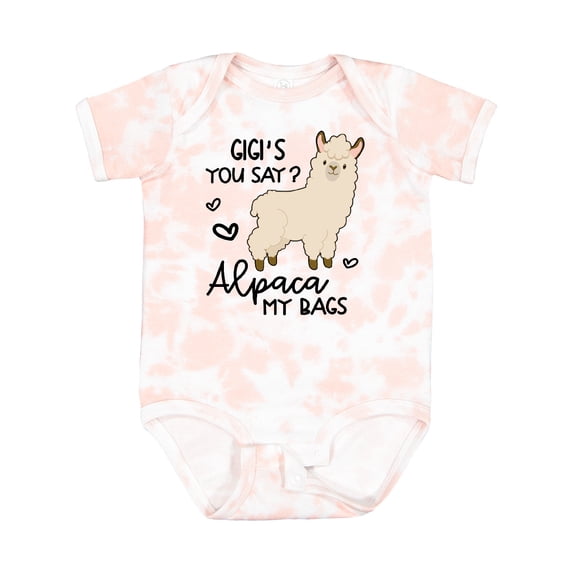 Inktastic Gigi's You Say Alpaca My Bags Boys or Girls Baby Bodysuit