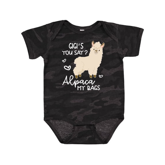 Inktastic Gigi's You Say Alpaca My Bags Boys or Girls Baby Bodysuit