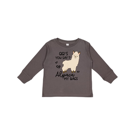 Inktastic Gigi's You Say Alpaca My Bags Boys or Girls Long Sleeve Toddler T-Shirt