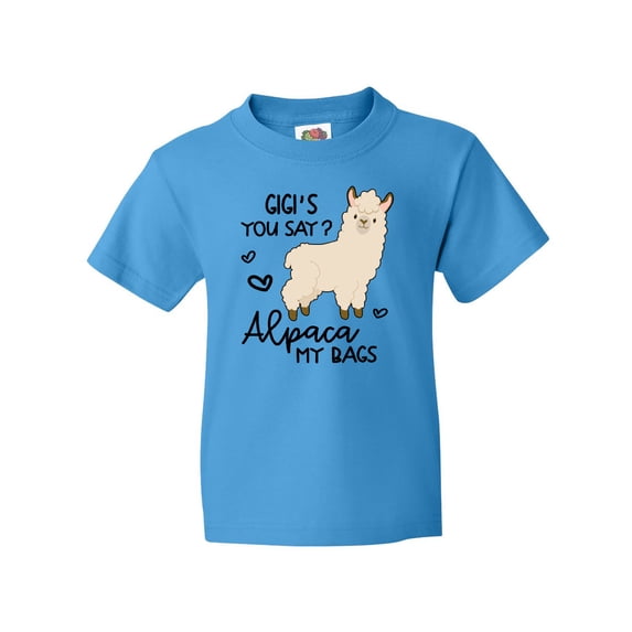 Inktastic Gigi's You Say Alpaca My Bags Youth T-Shirt