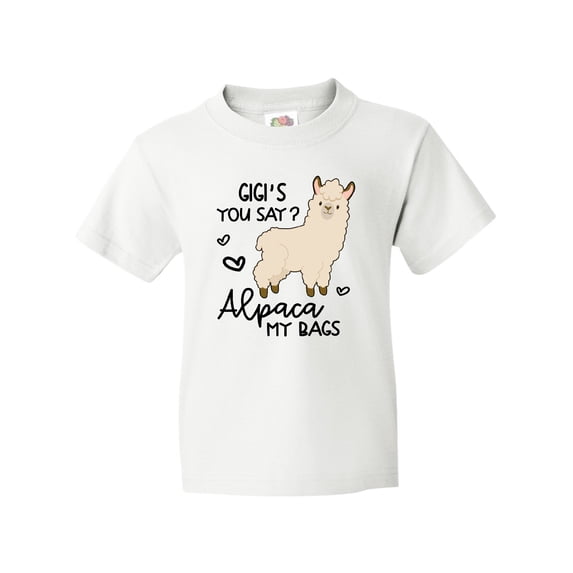 Inktastic Gigi's You Say Alpaca My Bags Youth T-Shirt