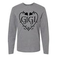 thumbnail image 1 of Inktastic Gigi with Hearts and Swirls Long Sleeve T-Shirt, 1 of 5