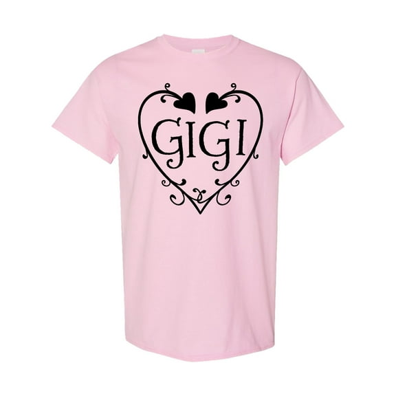 Inktastic Gigi with Hearts and Swirls T-Shirt