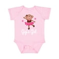 thumbnail image 1 of Inktastic Gigis Girl Ballerina Monkey Girls Baby Bodysuit, 1 of 5