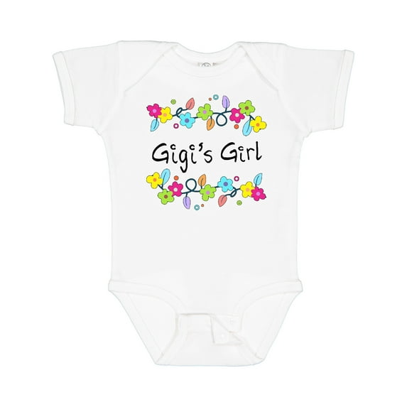 Inktastic Gigis Girl Bright Flowers Girls Baby Bodysuit
