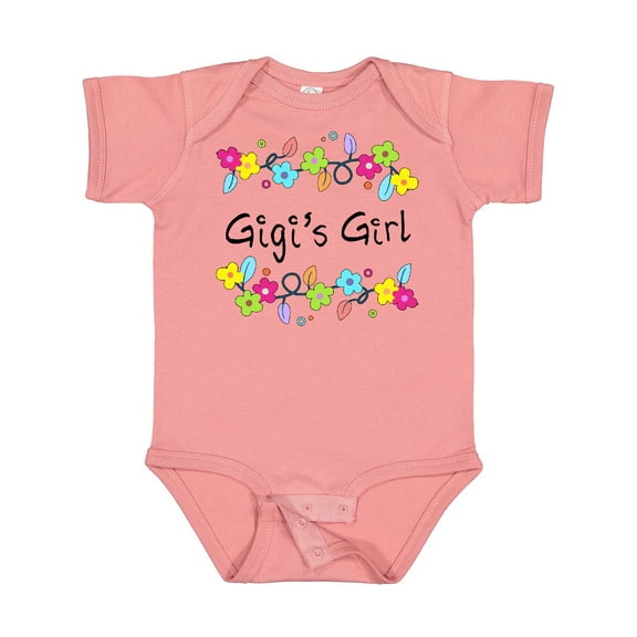 Inktastic Gigis Girl Bright Flowers Girls Baby Bodysuit