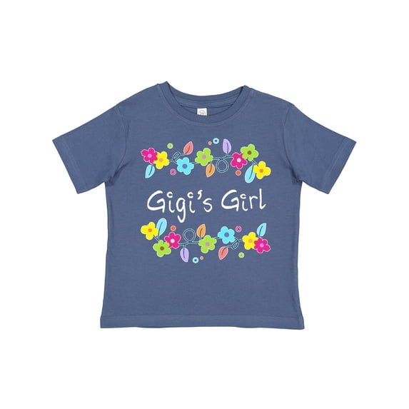Inktastic Gigis Girl Bright Flowers Girls Toddler T-Shirt