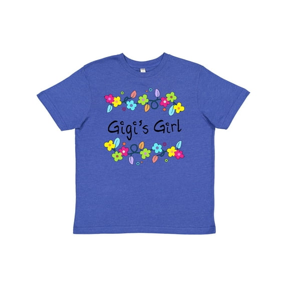 Inktastic Gigis Girl- Bright Flowers Youth T-Shirt
