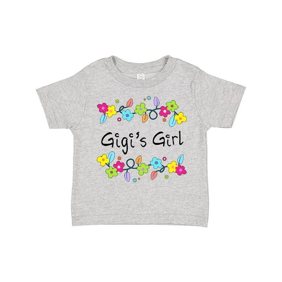 Inktastic Gigis Girl- bright flowers Girls Toddler T-Shirt
