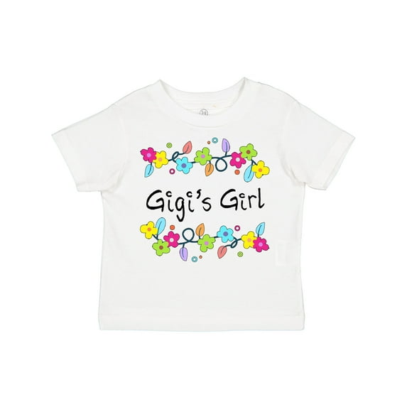 Inktastic Gigis Girl- bright flowers Girls Toddler T-Shirt