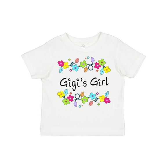 Inktastic Gigis Girl- bright flowers Girls Toddler T-Shirt