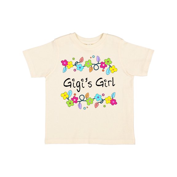 Inktastic Gigis Girl- bright flowers Girls Toddler T-Shirt