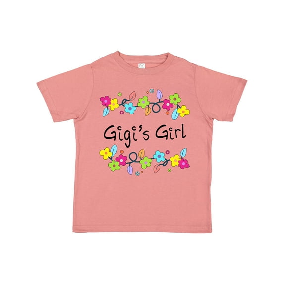 Inktastic Gigis Girl- bright flowers Girls Toddler T-Shirt