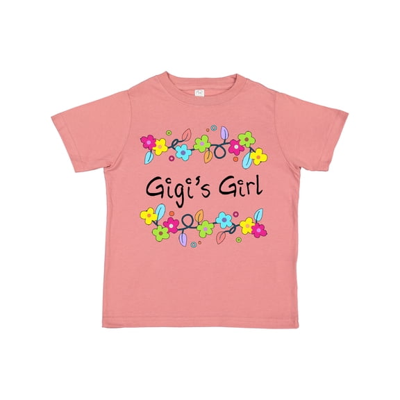 Inktastic Gigis Girl- bright flowers Girls Toddler T-Shirt
