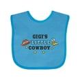 thumbnail image 1 of Inktastic Gigis Little Cowboy with Cowboy Hat and Boots Boys Baby Bib, 1 of 4