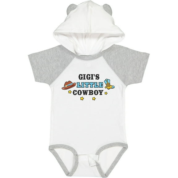 Inktastic Gigis Little Cowboy with Cowboy Hat and Boots Boys Baby Bodysuit