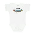 thumbnail image 1 of Inktastic Gigis Little Cowboy with Cowboy Hat and Boots Boys Baby Bodysuit, 1 of 5