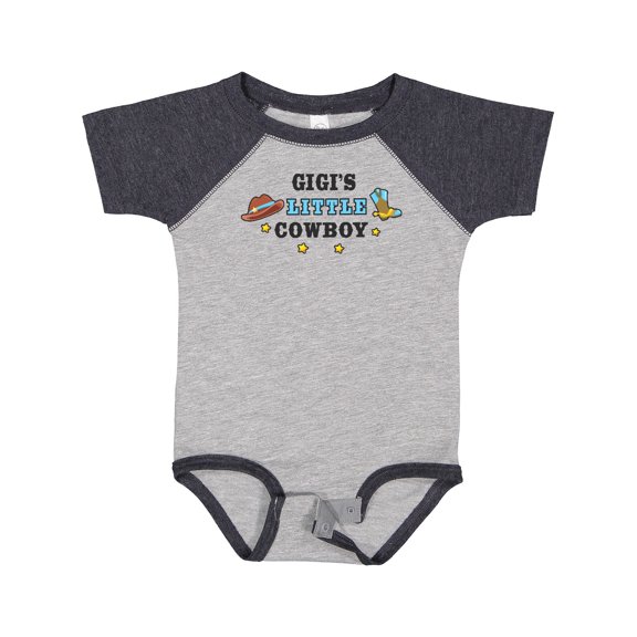 Inktastic Gigis Little Cowboy with Cowboy Hat and Boots Boys Baby Bodysuit