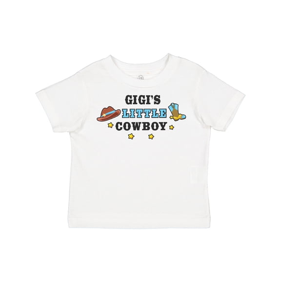 Inktastic Gigis Little Cowboy with Cowboy Hat and Boots Boys Toddler T-Shirt