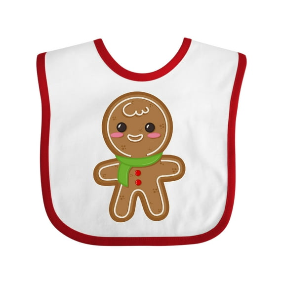 Inktastic Gingerbread Christmas Boys or Girls Baby Bib