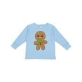 thumbnail image 1 of Inktastic Gingerbread Christmas Boys or Girls Long Sleeve Toddler T-Shirt, 1 of 5