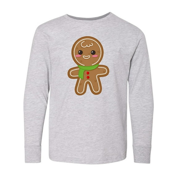 Inktastic Gingerbread Christmas Long Sleeve Youth T-Shirt
